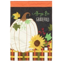 2pk -Flag Pumpkin Always Be Grateful 29x42 - (Pack of 2)