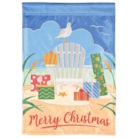 2pk -Flag Merry Christmas Adirondack 29x42 - (Pack of 2)