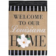 2pk -Flag Welcome To Our Louisiana Home 29x42 - (Pack of 2)