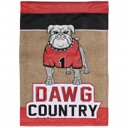2pk -Flag Dawg Country Bulldog Burlap 29x42 - (Pack of 2)
