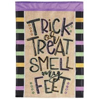 2pk -Flag Trick Or Treat Smell My Feet 29x42 - (Pack of 2)