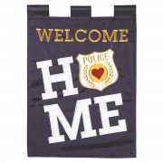 2pk -Flag Police Welcome Polyester 13x18 - (Pack of 2) 2pk -Flag Police Welcome Polyester 13x18 - (Pack of 2)