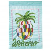 2pk -Flag Welcome Pineapple Polyester 13x18 - (Pack of 2) 2pk -Flag Welcome Pineapple Polyester 13x18 - (Pack of 2)