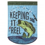 2pk -Flag Keeping It Reel Polyester 13x18 - (Pack of 2)