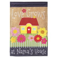 2pk -Flag Nanas House Burlap Polyester 13x18 - (Pack of 2)