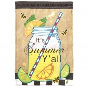 2pk -Flag Its Summer Yall Burlap 13x18 - (Pack of 2) 2pk -Flag Its Summer Yall Burlap 13x18 - (Pack of 2)