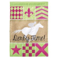 2pk -Flag Derby Silks Derby Time 13x18 - (Pack of 2)