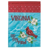 2pk -Flag Virginia On My Mind Polyester 13x18 - (Pack of 2)