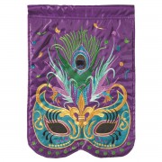 2pk -Flag Mardi Gras Mask Purple 13x18 - (Pack of 2) 2pk -Flag Mardi Gras Mask Purple 13x18 - (Pack of 2)