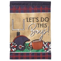 2pk -Flag Football In MS Navy Red 13x18 - (Pack of 2)