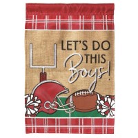 2pk -Flag Football In AL Crimson White 13x18 - (Pack of 2)