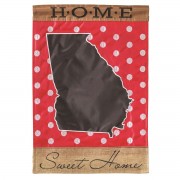 2pk -Flag Georgia Home Sweet Burlap 13x18 - (Pack of 2)