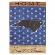 2pk -Flag North Carolina Home Burlap 13x18 - (Pack of 2)