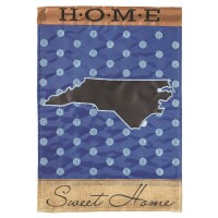 2pk -Flag North Carolina Home Burlap 13x18 - (Pack of 2)