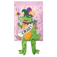 2pk -Crazy Leg Mardi Gras Alligator - (Pack of 2)