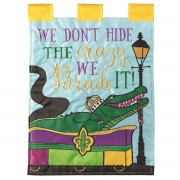 2pk -Flag Parade Your Crazy Polyester 13x18 - (Pack of 2)