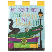 2pk -Flag Parade Your Crazy Polyester 13x18 - (Pack of 2)