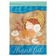 2pk -Flag Coastal Thankful 13x18 - (Pack of 2)