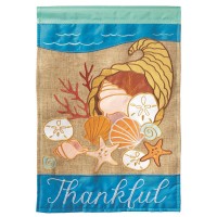 2pk -Flag Coastal Thankful 13x18 - (Pack of 2)