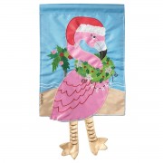 2pk -Crazy Leg Christmas Flamingo - (Pack of 2)