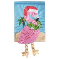 2pk -Crazy Leg Christmas Flamingo - (Pack of 2)