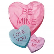 2pk -Flag Be Mine Candy Hearts Shaped 13x18 - (Pack of 2) 2pk -Flag Be Mine Candy Hearts Shaped 13x18 - (Pack of 2)