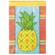 2pk -Flag Pineapple Fleur-De-Lis 13x18 - (Pack of 2) 2pk -Flag Pineapple Fleur-De-Lis 13x18 - (Pack of 2)