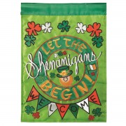 2pk -Flag Welcome Shenanigan Polyester 13x18 - (Pack of 2) 2pk -Flag Welcome Shenanigan Polyester 13x18 - (Pack of 2)
