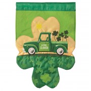 2pk -Flag Truck U-Pick Clover Polyester 13x18 - (Pack of 2)