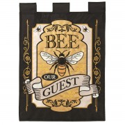 2pk -Flag Bee Our Guest Polyester 13x18 - (Pack of 2) 2pk -Flag Bee Our Guest Polyester 13x18 - (Pack of 2)