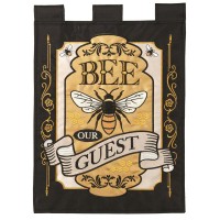 2pk -Flag Bee Our Guest Polyester 13x18 - (Pack of 2)