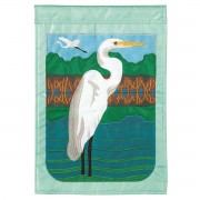 2pk -Flag Egret Polyester 13x18 - (Pack of 2)
