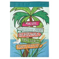 2pk -Flag Beach Signs Polyester 13x18 - (Pack of 2)