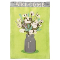 2pk -Flag Southern Cotton Welcome 13x18 - (Pack of 2)