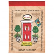 2pk -Flag Georgia Front Door 13x18 - (Pack of 2)