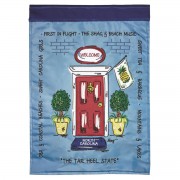 2pk -Flag North Carolina Front Door 13x18 - (Pack of 2)