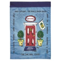 2pk -Flag North Carolina Front Door 13x18 - (Pack of 2)