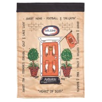 2pk -Flag Auburn Front Door Polyester 13x18 - (Pack of 2)