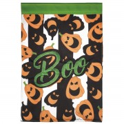 2pk -Flag Halloween Boo OLantern 13x18 - (Pack of 2)