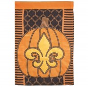 2pk -Flag Pumpkin Fleur-De-Lis 13x18 - (Pack of 2)