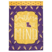2pk -Flag Louisiana State Of Mind 13x18 - (Pack of 2)