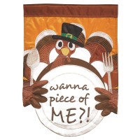 2pk -Flag Thanksgiving Turkey Fork 13x18 - (Pack of 2)