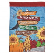 2pk -Flag Fall Signs Polyester 13x18 - (Pack of 2)