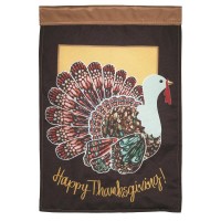 2pk -Flag Thanksgiving Turkey 13x18 - (Pack of 2)