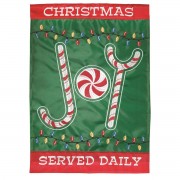 2pk -Flag Christmas Joy Polyester 13x18 - (Pack of 2)