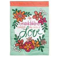 2pk -Flag Grandchildren Polyester 13x18 - (Pack of 2)