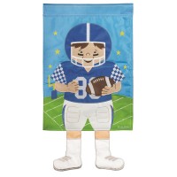2pk -Crazy Leg Football Blue White - (Pack of 2)