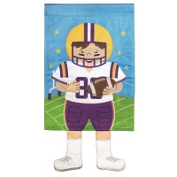 2pk -Crazy Leg Football Purple Gold - (Pack of 2)