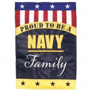 2pk -Flag Navy Family Polyester 13x18 - (Pack of 2)
