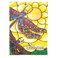 2pk -Flag Dragonflies 13x18 - (Pack of 2)